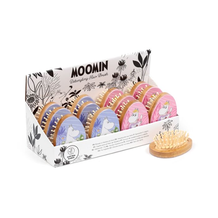 Szczotka do włosów bambusowa - Moomin Tammi