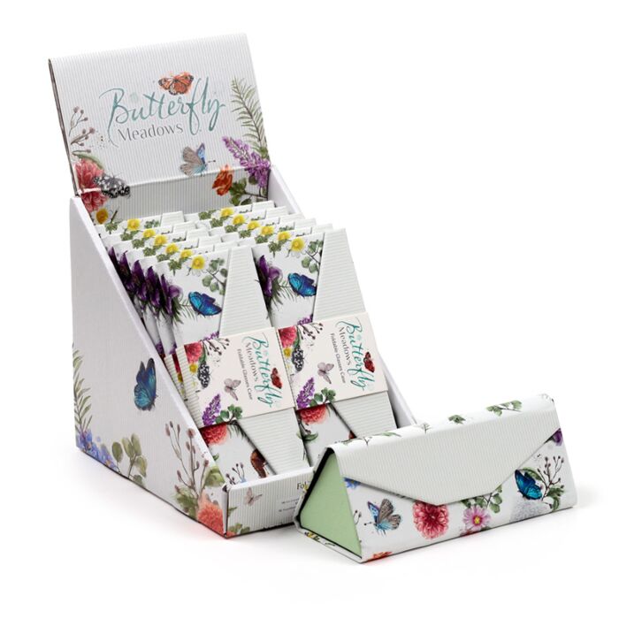 Składane etui na okulary Butterfly Meadows 