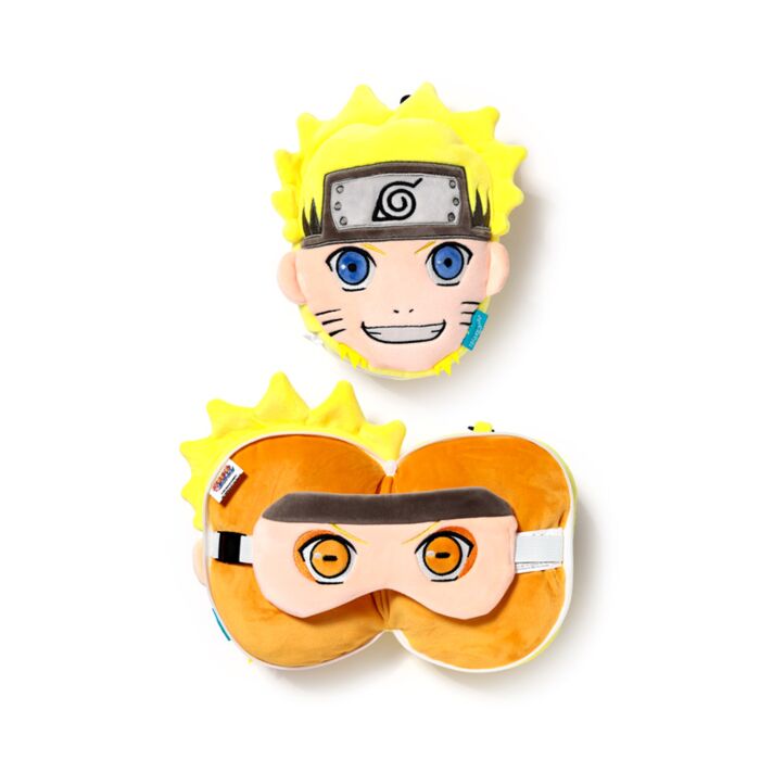 Pluszowa poduszka podróżna i maska ​​na oczy Relaxeazzz Naruto