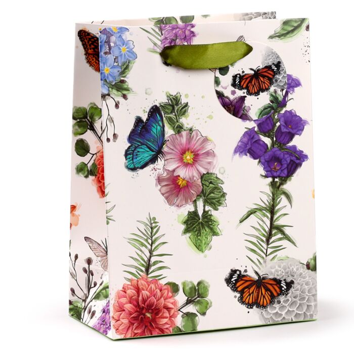 Torba na prezent - Butterfly Meadows - średnia