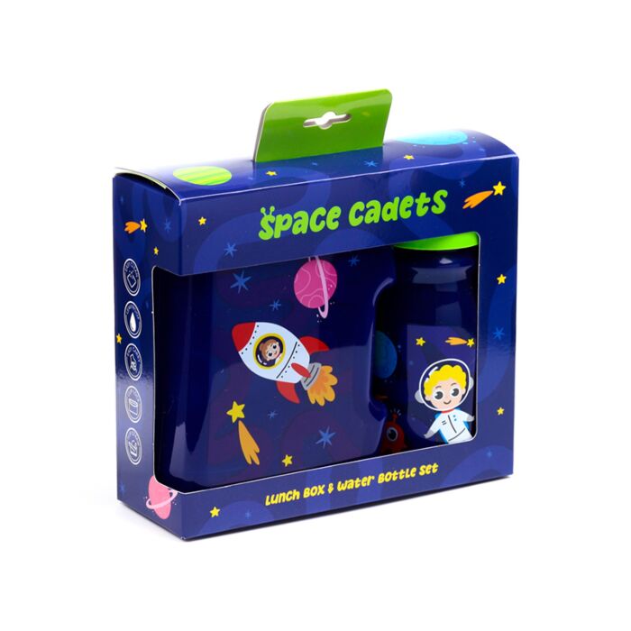 Butelka na wodę i pudełko na lunch - zestaw - Space Cadet