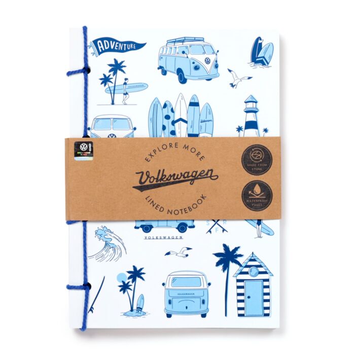 Notatnik w linie A5- Volkswagen Camper Bus Explore Beach
