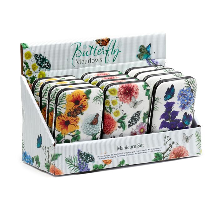 Zestaw do manicure, 5-częściowy - Butterfly Meadows