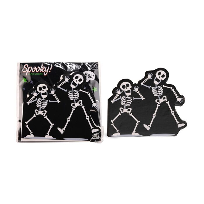 Serwetki papierowe 12szt - Szkielet - Halloween