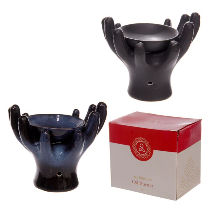 Ceramiczny podgrzewacz do olejku otwarte dłonie