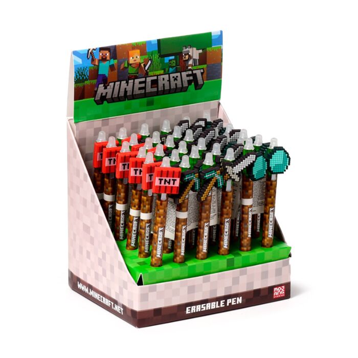 Długopis z silikonową nakładką - Minecraft