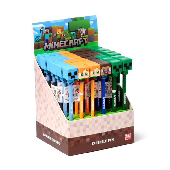 Długopis z silikonową nakładką - Minecraft Chibi