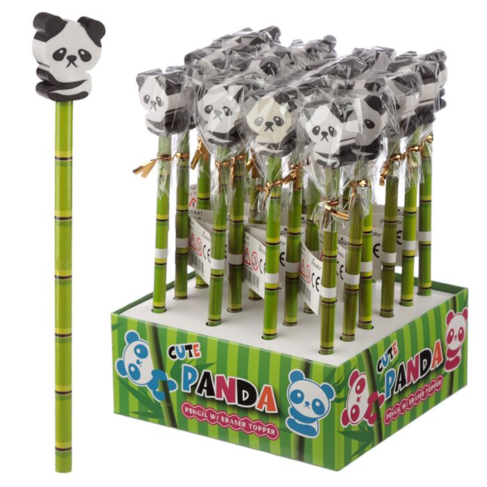 Ołówek z gumką - Panda