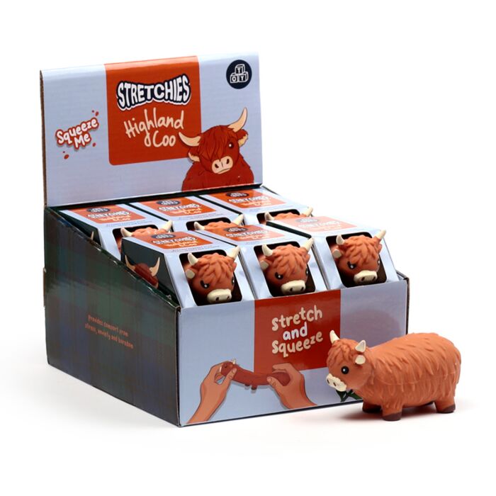 Rozciągliwa zabawka Fidget - Highland Coo