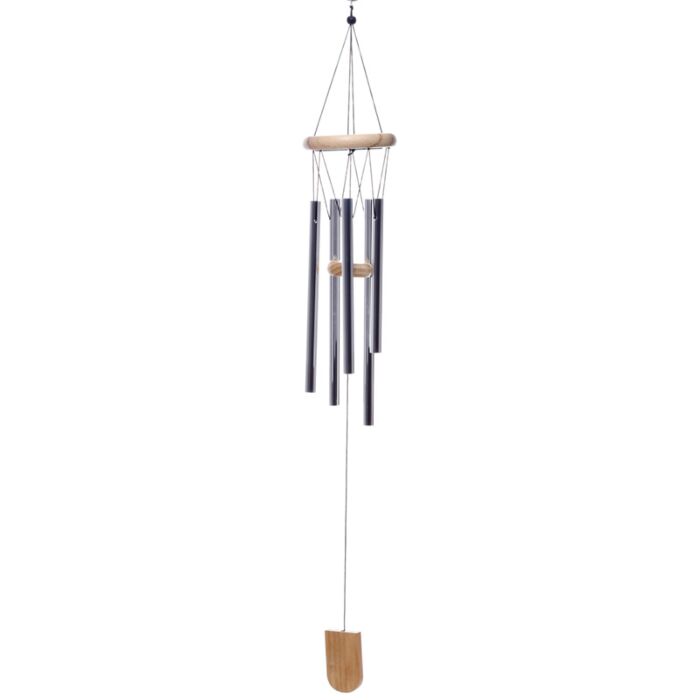 Dzwonki wietrzne drewniane z metalowymi rurkami 58cm