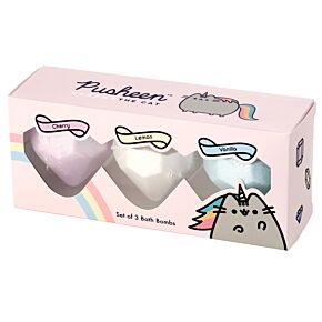 Kule do kąpieli- Zestaw 3 – Pusheen - Owocowe zapachy