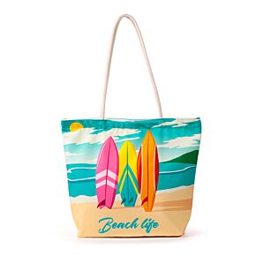 Torba plażowa płócienna -Beach Life Surf