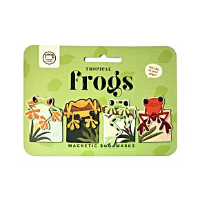 Zakładki magnetyczne do książek, zestaw - Tropical Frogs