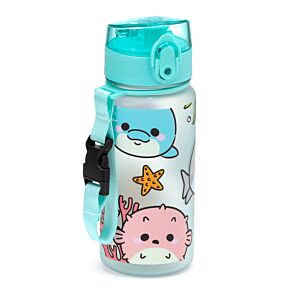 Butelka na wodę dla dzieci plastikowa 350ml-  Adoramals Sealife (ocean)