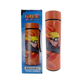 Butelka termiczna ze stali nierdzewnej z termometrem - Naruto