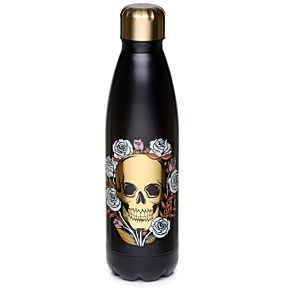 Butelka termiczna ze stali nierdzewnej 500ml -Czaszka i Róże