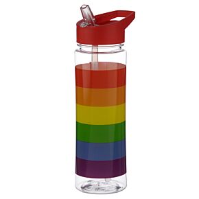Butelka na wodę dla dzieci plastikowa 550ml - Tęcza