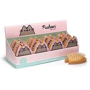 Szczotka do włosów bambusowa - Pusheen