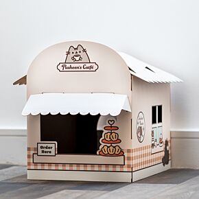 Domek dla kota kartonowy - zrób to sam - Kot Pusheen