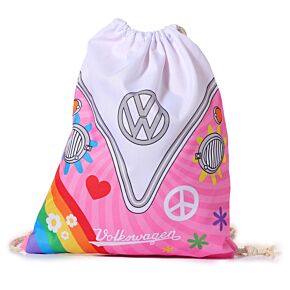 Worek płócienny ze sznurkiem -Volkswagen VW T1 Camper Bus - Summer Love