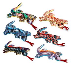 Zabawka salamandra wypełniona piaskiem