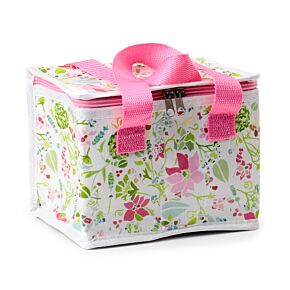 Torba termiczna na lunch z recyklingu - Julie Dodsworth Różowa Botaniczna