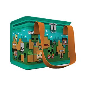 Torba termiczna na lunch z recyklingu - Minecraft Steve & Alex