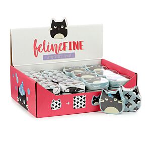 Ręcznik podróżny Skompresowany mały – "Kot Feline Fine"