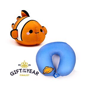 Poduszka podróżna i pluszowa zabawka 2 w 1  - Błazenek Finley Adoramals Ocean