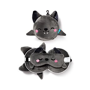 Relaxeazzz Dexter the Bat Adoramals Poduszka podróżna i maska ​​na oczy