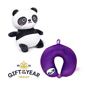 Poduszka podróżna i pluszowa zabawka 2 w 1 - Panda - Swapseazzz Adoramals