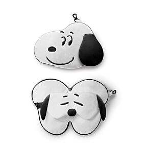 Poduszka podróżna i maska na oczy - Relaxeazzz - Peanuts Snoopy