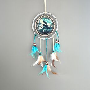 Łapacz snów 16cm - Spirit of the Wolf Pack