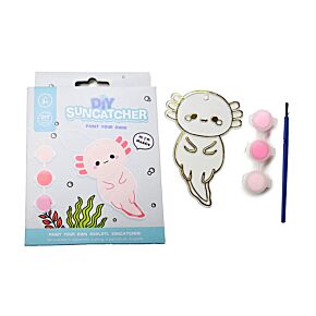 Zestaw DIY do malowania - Maddie axolotl - Adoramals - DIY Suncatcher