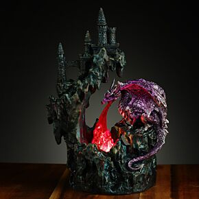 Figurka z LED - Smok ziejący ogniem - Dark Legends