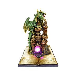 Figurka z LED - Zaczarowany Bajkowy Zamek Ziemskiego Smoka -  Dark Legends