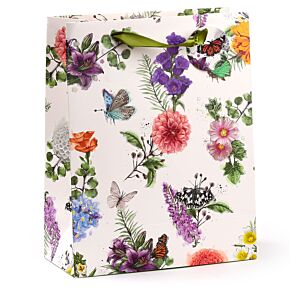 Torba na prezent - Butterfly Meadows - rozmiar L