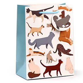Torba na prezent - Feline Fine Cats - rozmiar M