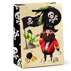 Torba na prezent - Jolly Rogers Pirat - rozmiar M