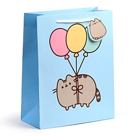 Torba na prezent - Pusheen Balony - rozmiar L