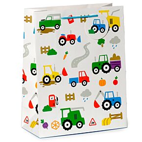 Torba na prezent Małe Tractorki - rozmiar L
