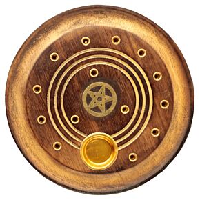 Popielnica na kadzidła okrągła - Pentagram