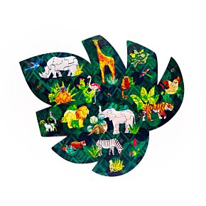Puzzle drewniane 130 elementów - Animal Kingdom