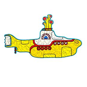 Puzzle drewniane 130 elementów - The Beatles Yellow Submarine