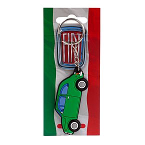 Brelok do kluczy - Fiat 500 Zielony