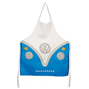 Fartuch bawełniany kuchenny "Volkswagen VW T1 Camper Bus" - niebieski