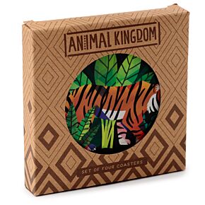 Podkładki pod kubek Zestaw 4 - Animal Kingdom ' Królestwo zwierząt '