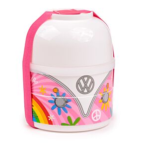Pudełko na lunch Bento okrągłe  - Volkswagen Camper Bus Summer Love