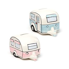 Ceramiczna skarbonka - Home Is Where You Park It Caravan