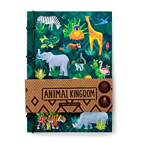 Notatnik z papieru z kamienia  w linie A5 Animal Kingdom’królestwo zwierząt’